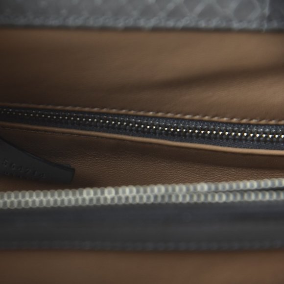 NWT GUCCI GG ZUMI MEDIUM TOP HANDLE PYTHON SATCHEL BAG - Picture 4 of 10